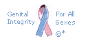 Genital Integrity For All Sexes, Blue and Pink Ribbon